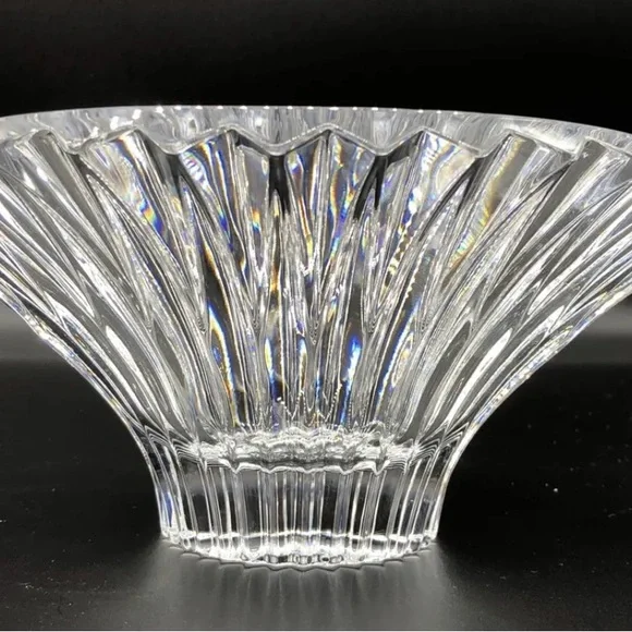 Rare! ROGASKA Crystal Bowl Made In Slovenia. An outstanding beautiful bowl. - Picture 3 of 10